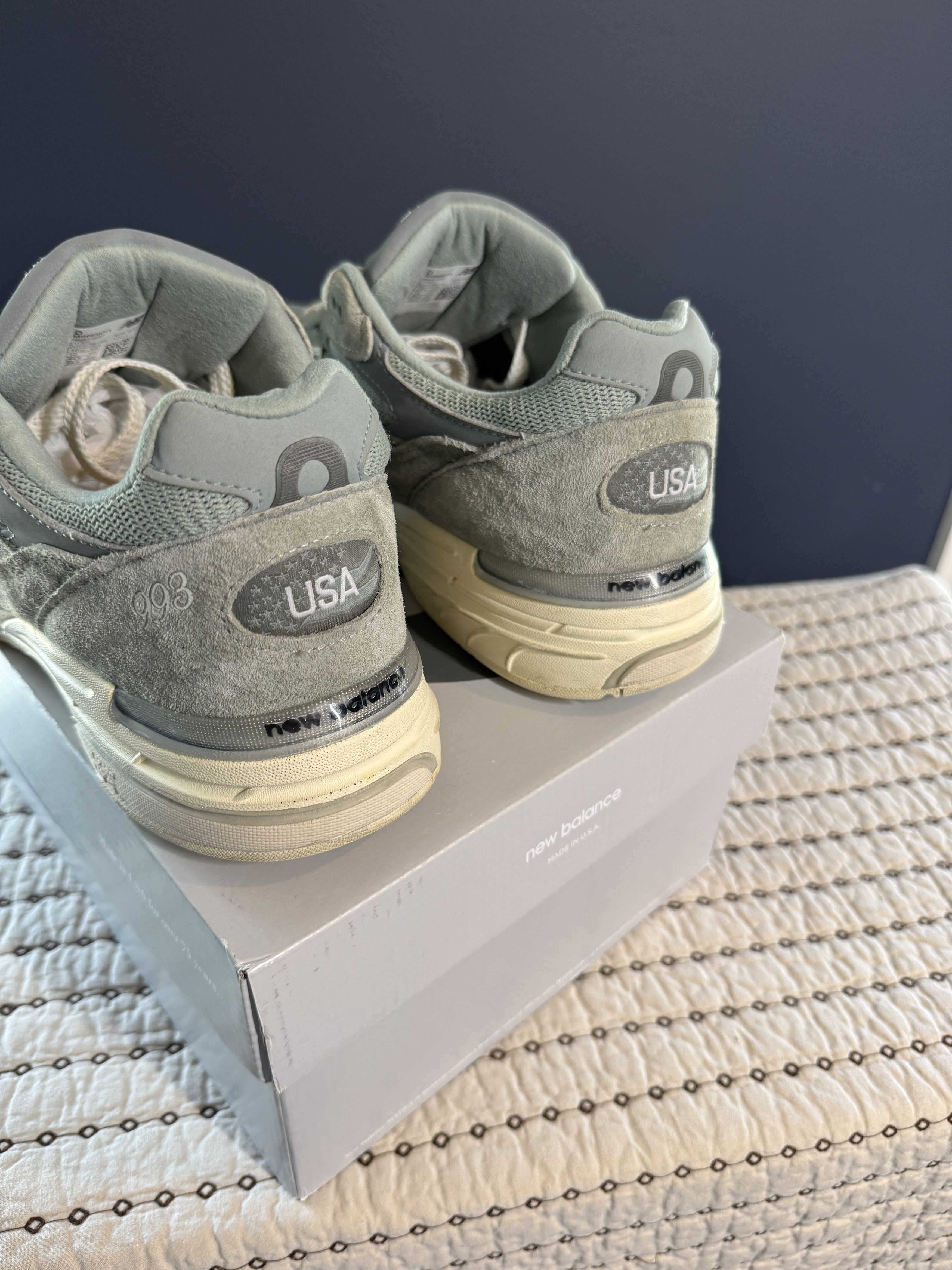 Kith × New Balance 2022 KITH X NEW BALANCE 993 PISTACHIO MADE IN USA SIZE 10.5 Size US 10.5 / EU 43-44 - 13 Thumbnail