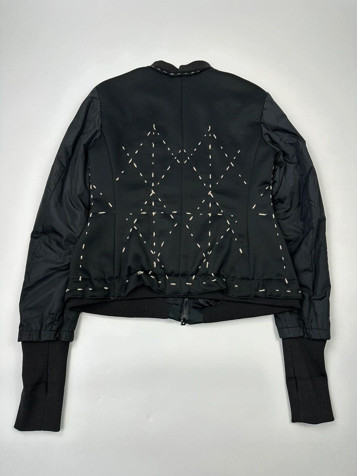 Marithe + Francois Girbaud Marithé Francois Girbaud Black White Stitched Sample Jacket Size L / US 10 / IT 46 - 6 Thumbnail