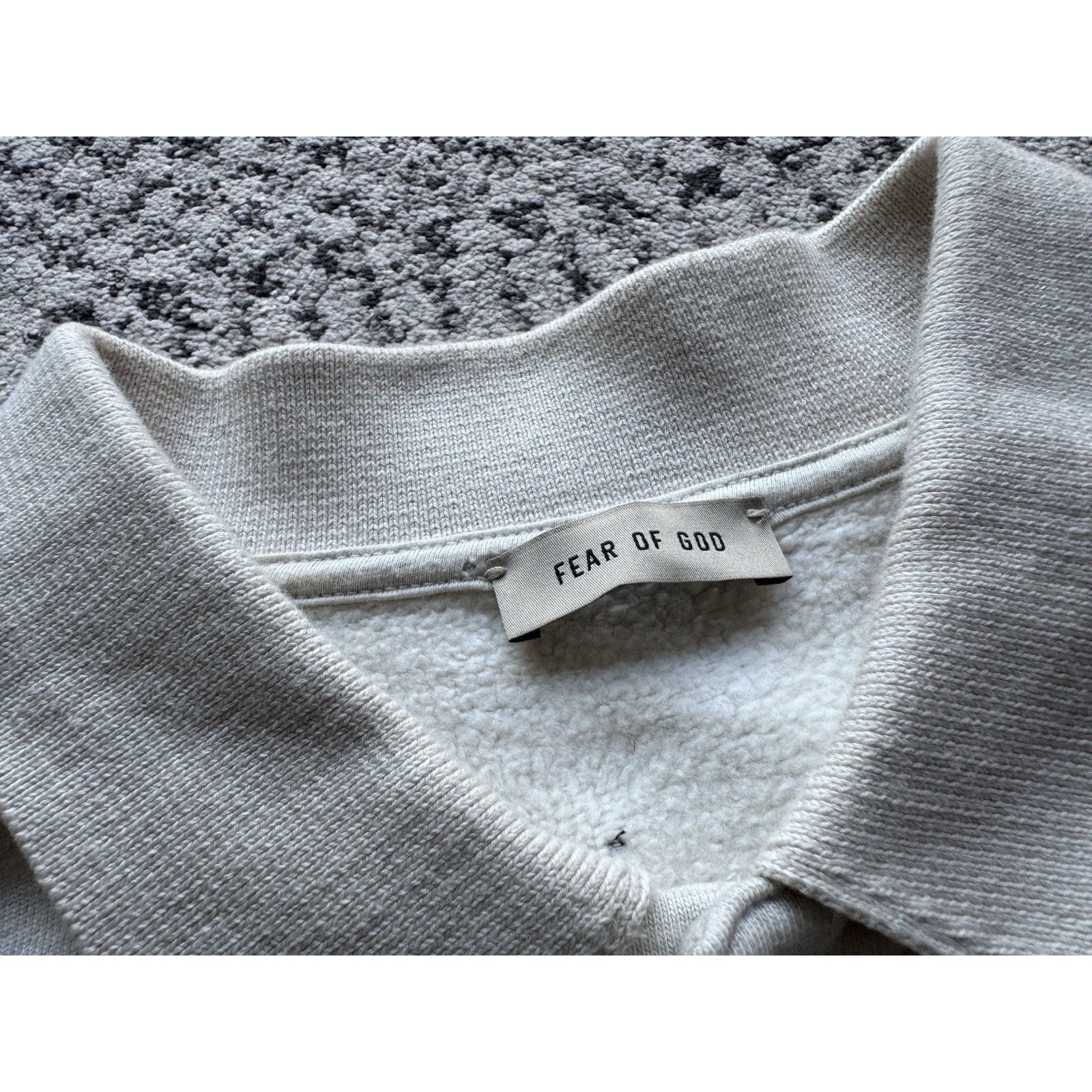 Fear of God Fear of God Eternal Fleece Polo - Warm Heather Oatmeal / M Size US M / EU 48-50 / 2 - 2 Thumbnail