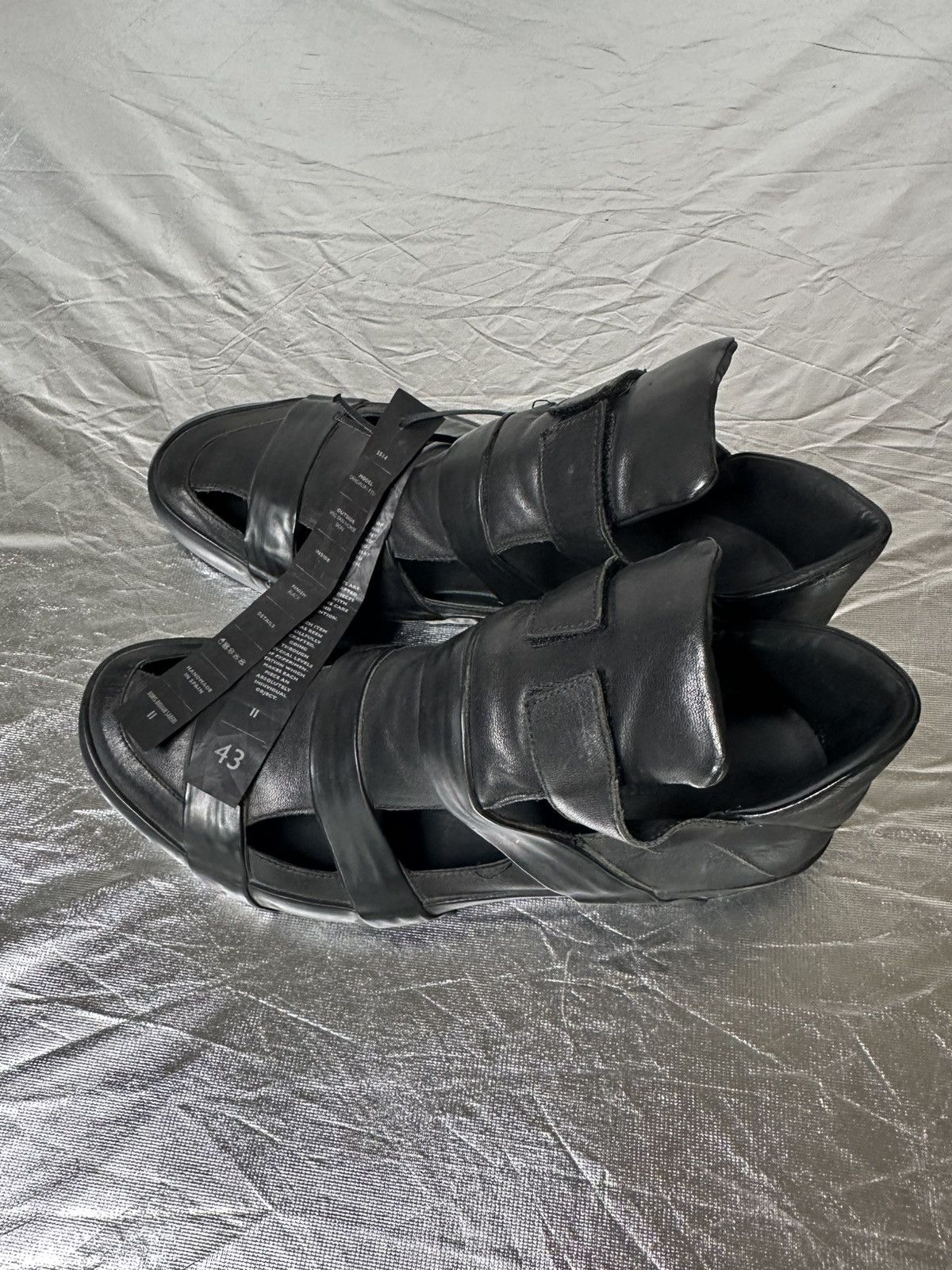 Boris Bidjan Saberi leather summer sneakers Size US 10.5 / EU 43-44 - 3 Thumbnail