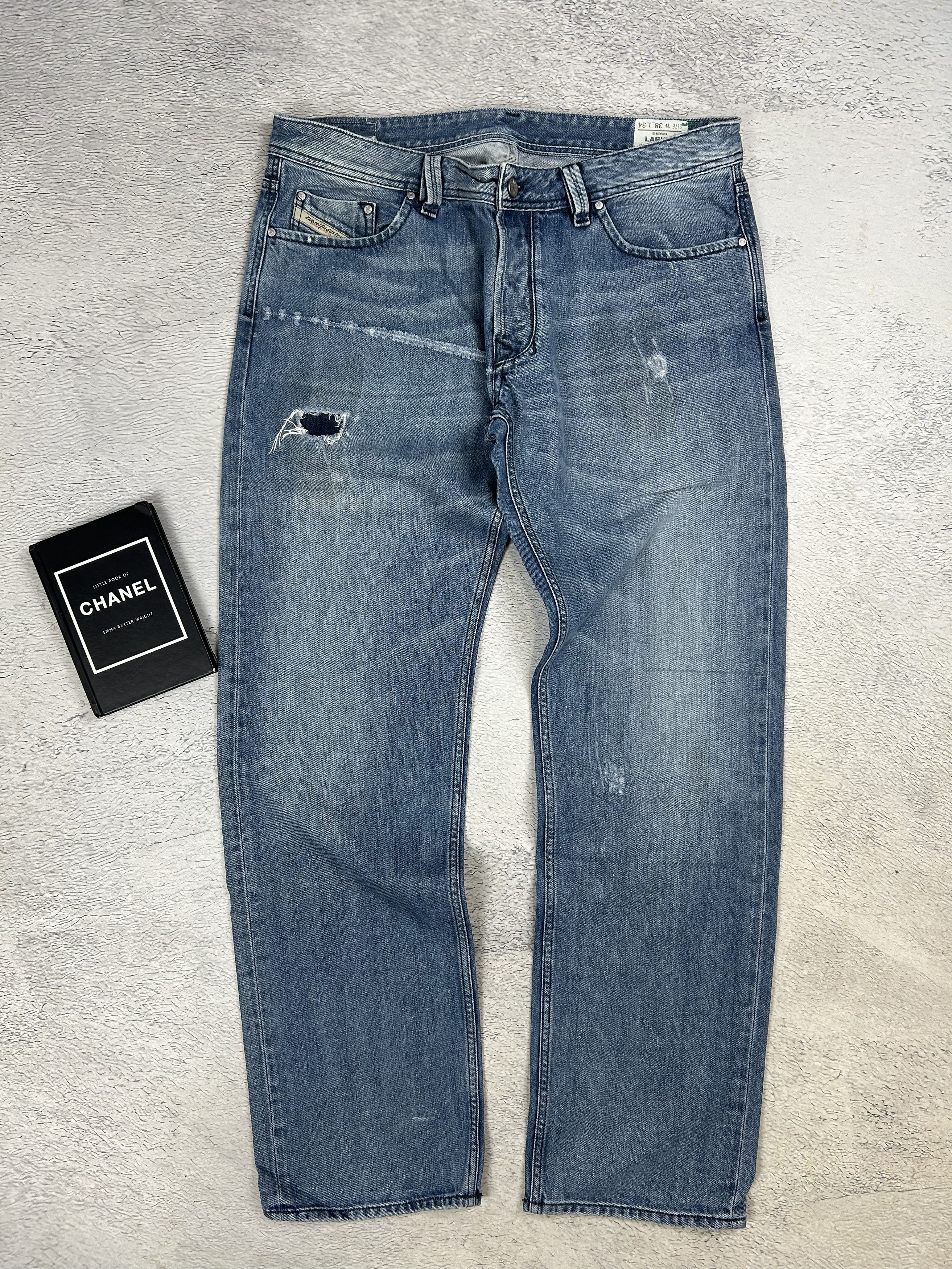 Diesel × Vintage Diesel Lakree Jeans Vintage 009LT Wash Straight Distressed Size US 38 / EU 54 - 2 Thumbnail