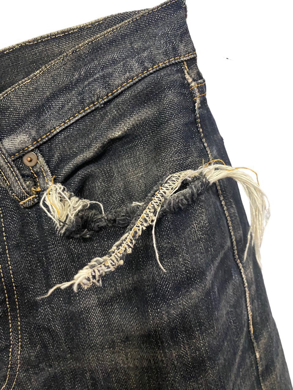 45rpm 💥BEST OFFER💥VINTAGE 45 RPM DISTRESSED DENIM JEANS Size US 28 / EU 44 - 13 Thumbnail
