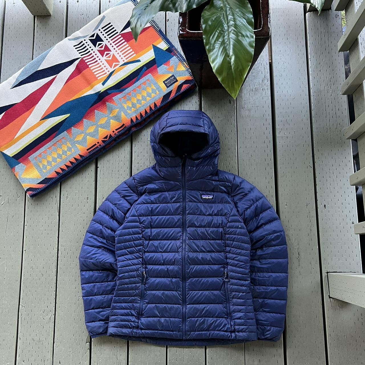 Patagonia × Vintage Womens Patagonia Down Sweater Puffer Jacket Size L / US 10 / IT 46 - 2 Thumbnail