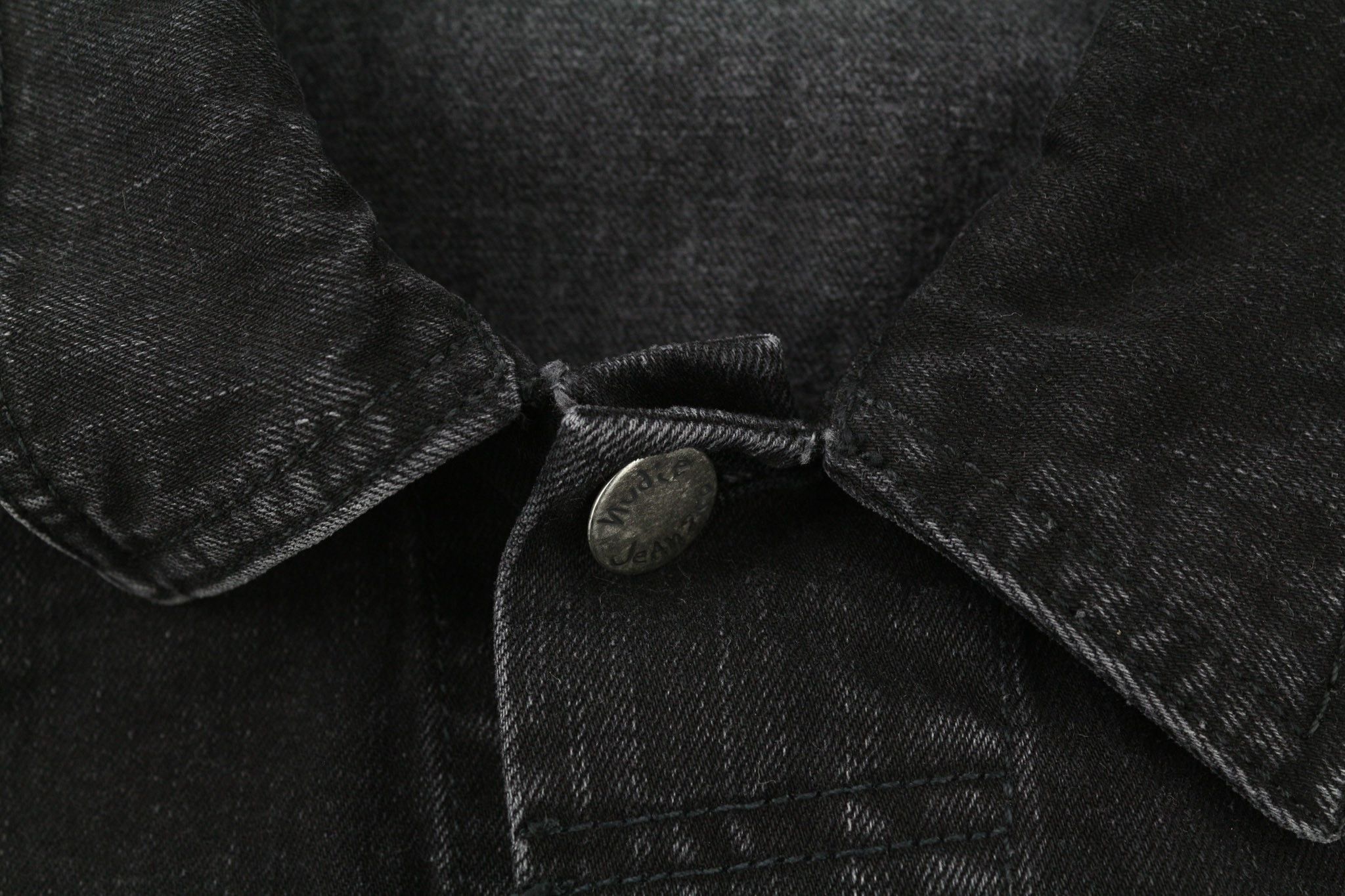 Nudie Jeans PERRY BLACK STONE M Denim Black Unlined Jacket 80770 Size US M / EU 48-50 / 2 - 10 Thumbnail