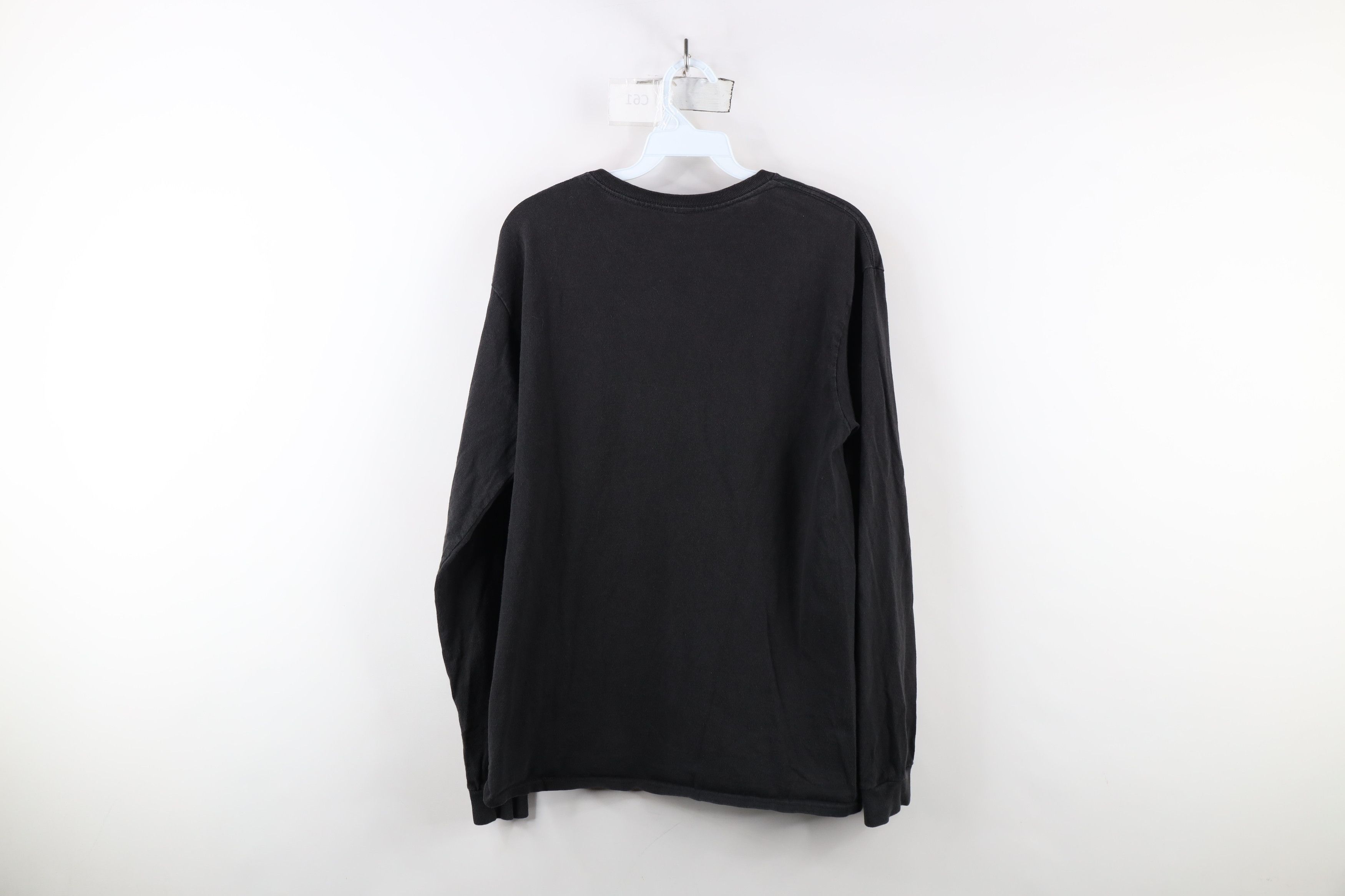 Vintage Vintage 90s Streetwear Long Sleeve T-Shirt Black Cotton Size US M / EU 48-50 / 2 - 9 Thumbnail