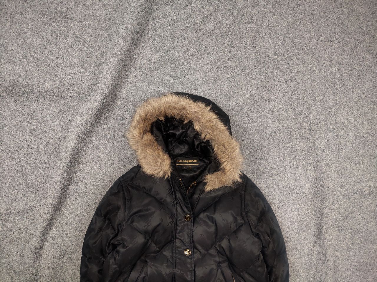 Rocawear Vintage y2k Rocawear Black Japan Fur Cropped Jacket LGB Size US S / EU 44-46 / 1 - 1 Thumbnail