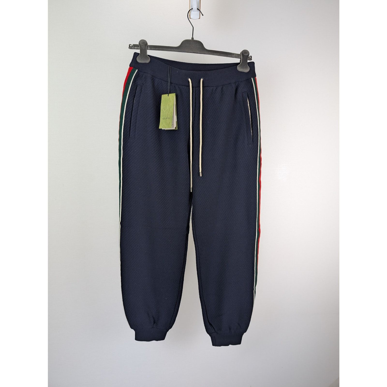 Gucci o1rshd1 GG Logo Sweatpants in Navy Size US 34 / EU 50 - 5 Thumbnail