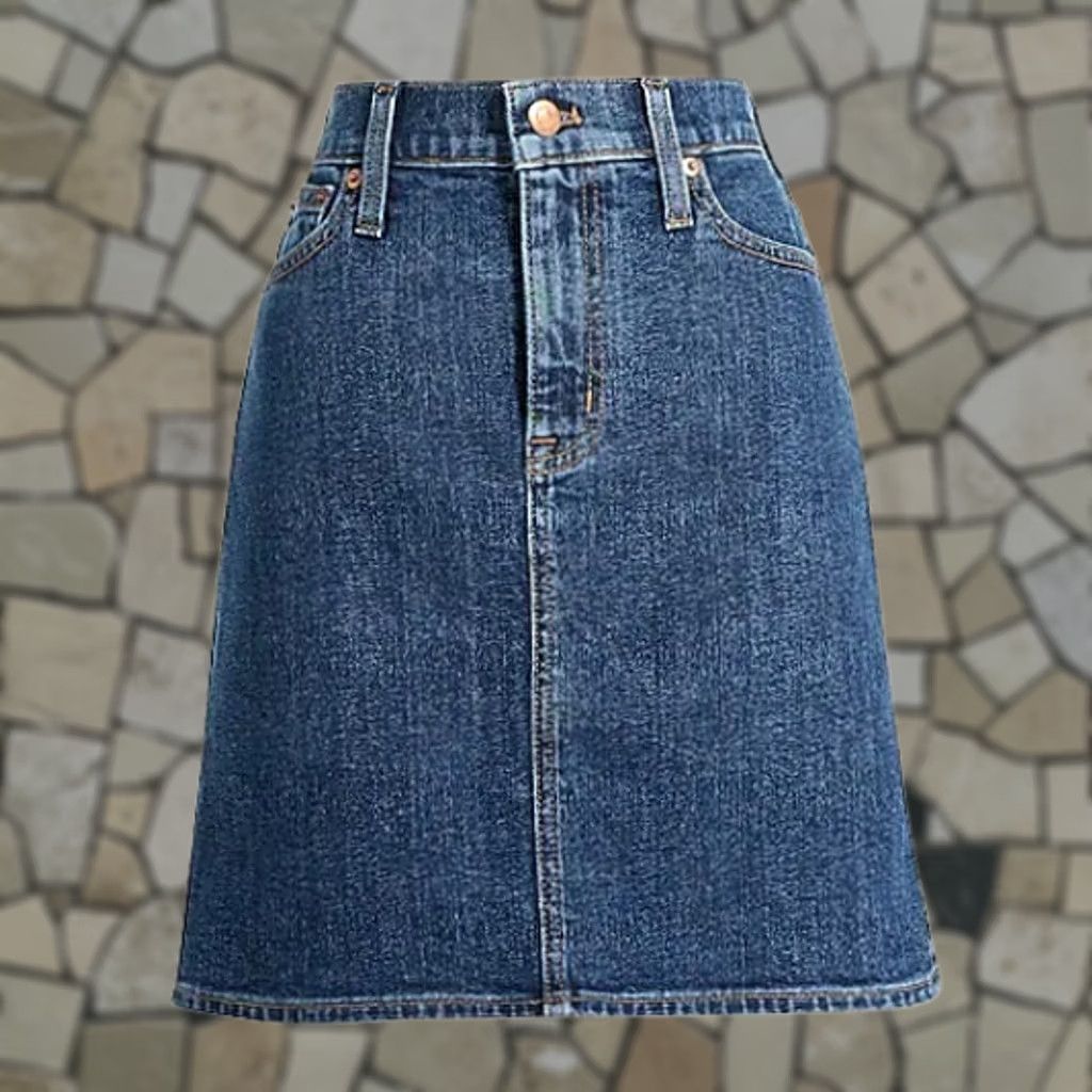 J.Crew J.CREW Denim Mini Skirt Women Size 8 Blue Fashions Skirt Regular Denim Size 30" / US 8 / IT 44 - 1 Preview