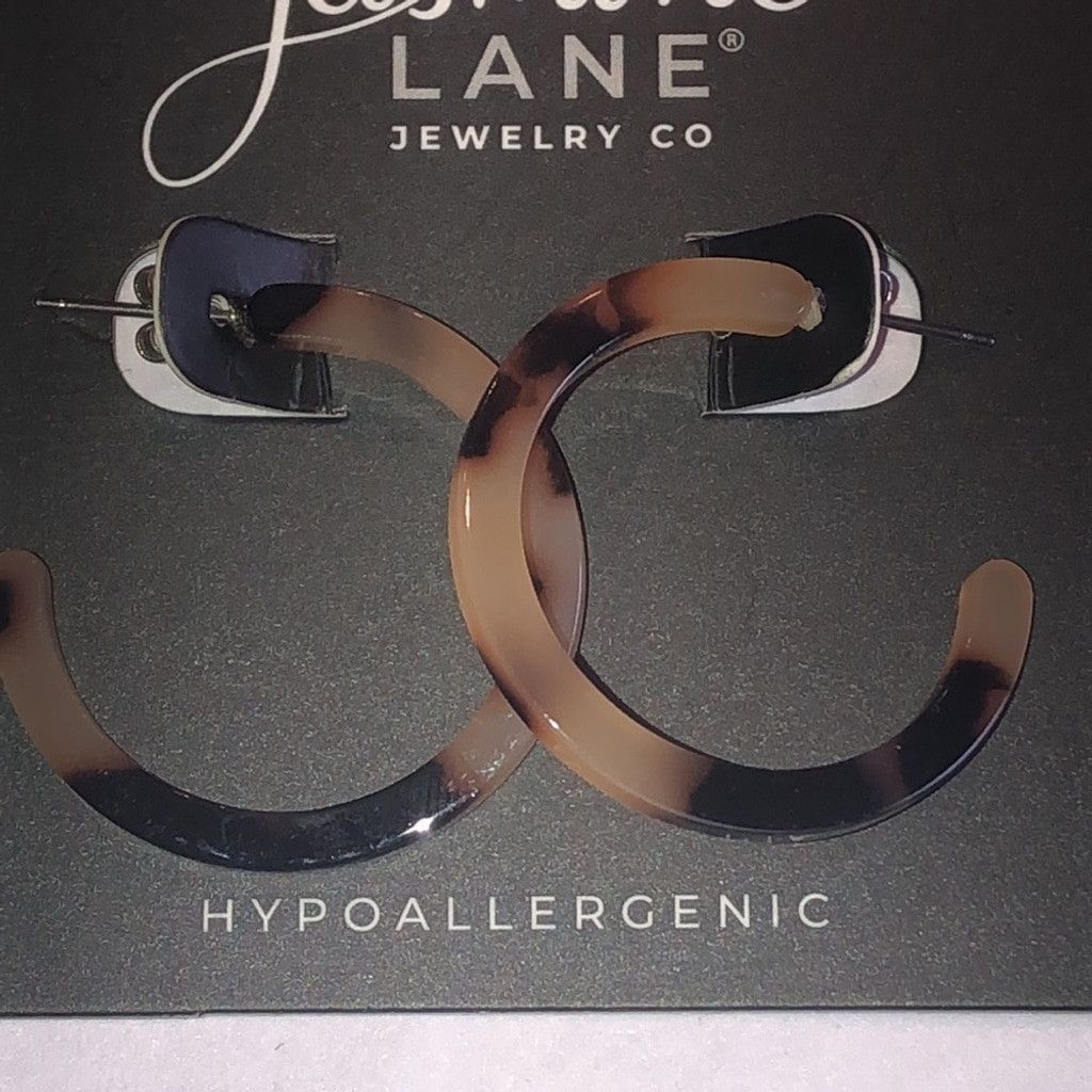 Other Jasmine Lane Tortoise Shell Boho Hoop Earrings Size ONE SIZE - 8 Thumbnail