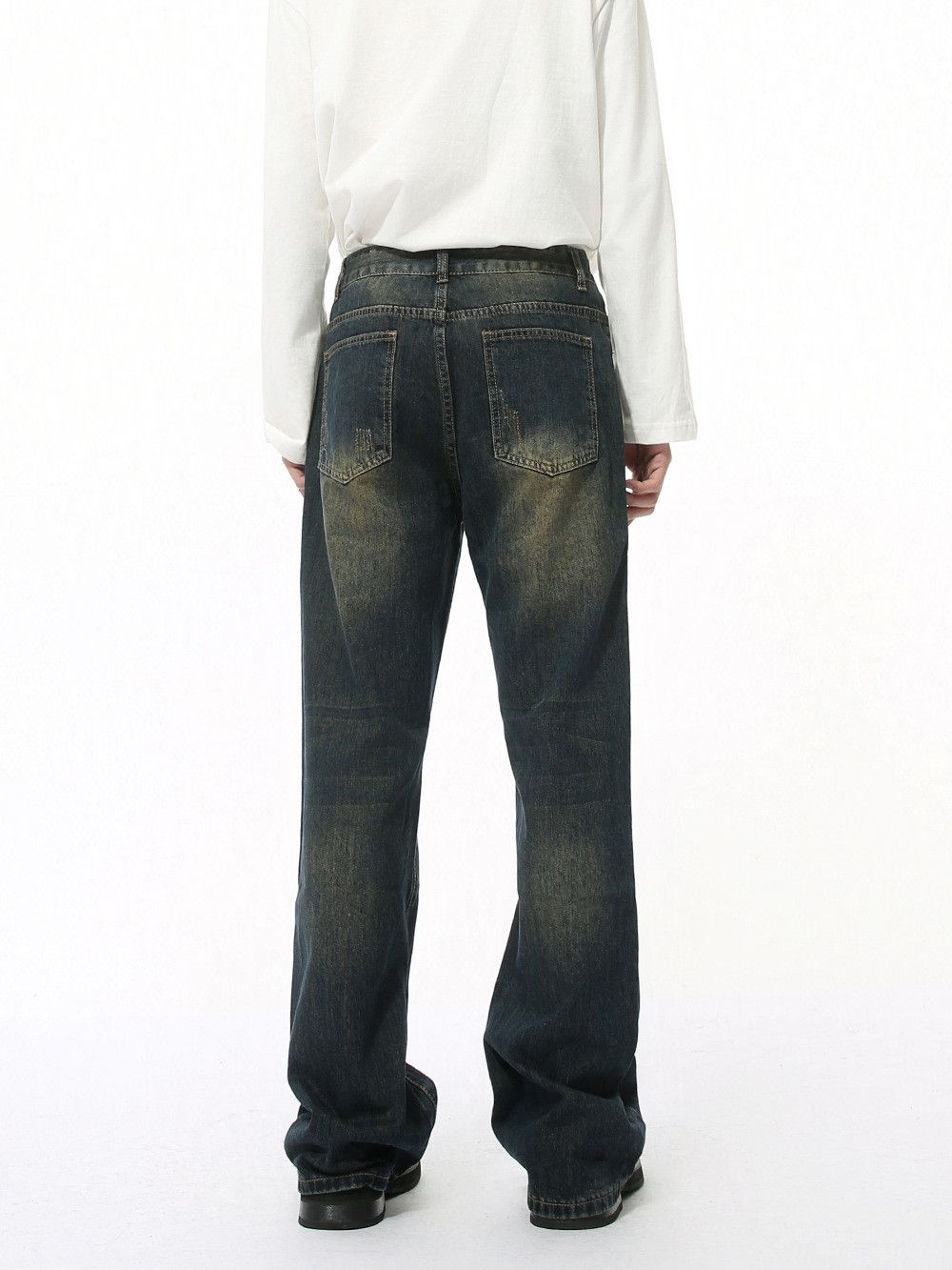 Vintage Men's American Retro Distressed Flared Jeans Size US 32 / EU 48 - 5 Thumbnail