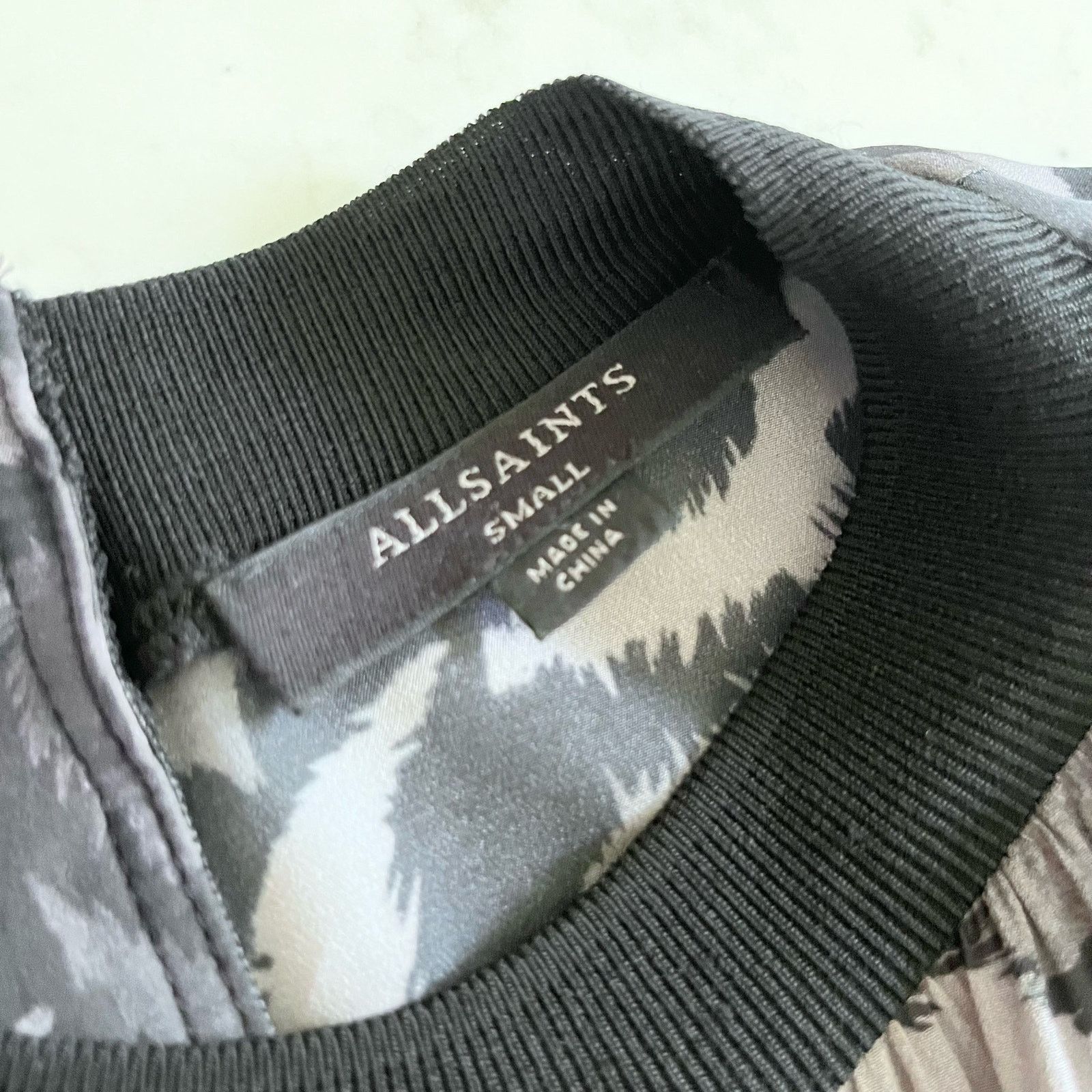 Allsaints All Saints Fayre Remix Animal Black Handkerchief Midi Dress Size S / US 4 / IT 40 - 9 Thumbnail