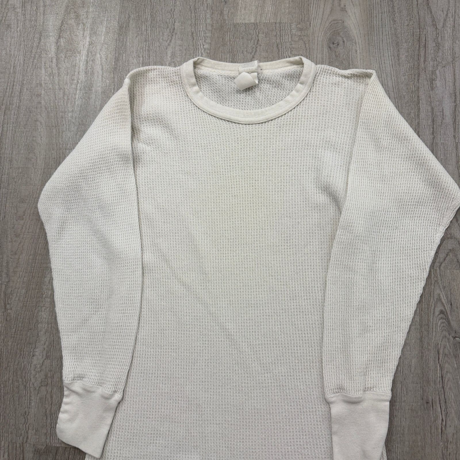 Vintage Vintage Morgan Mills Thermal Shirt Large Tall Waffle Knit Size US L / EU 52-54 / 3 - 2 Thumbnail