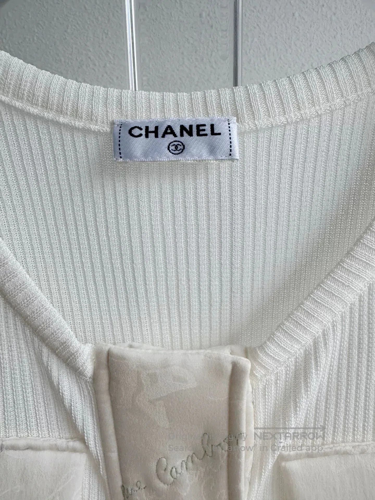 Chanel Chanel 16P White Sleeveless Knit Vest. Size XXS / US 00 / IT 34 - 4 Thumbnail