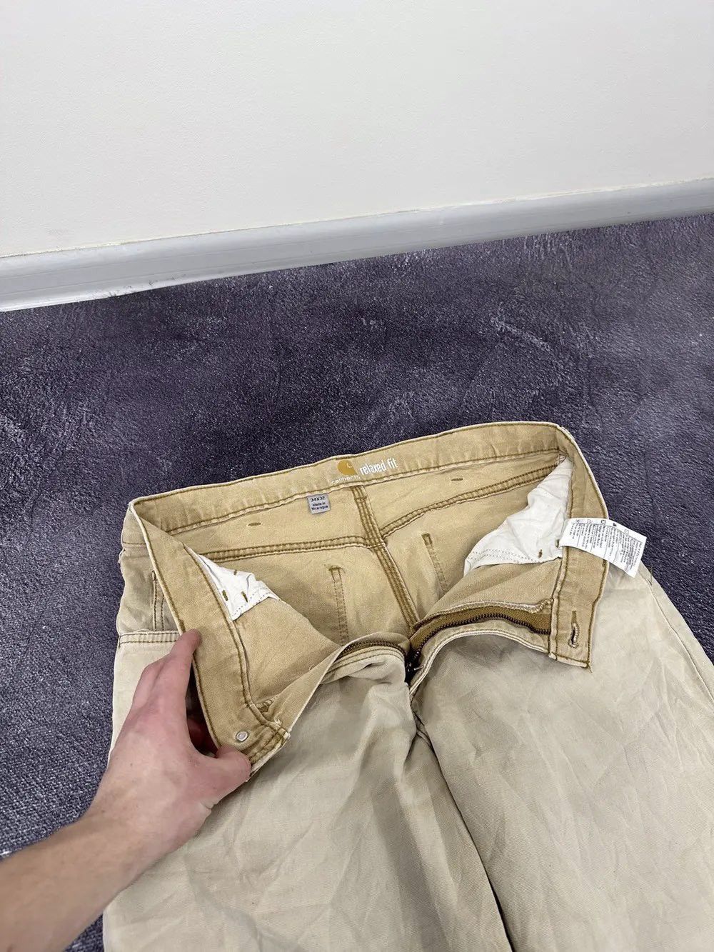 Carhartt Vintage Carhartt Opium Faded Relaxed Fit USA Hype Work Pants Size US 34 / EU 50 - 19 Thumbnail