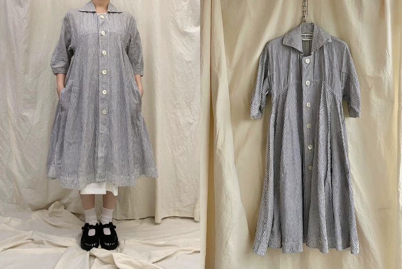 Comme des Garcons Comme Des Garcons Junya Watanabe Blue and White Stripe Nav Size XS / US 0-2 / IT 36-38 - 1 Thumbnail