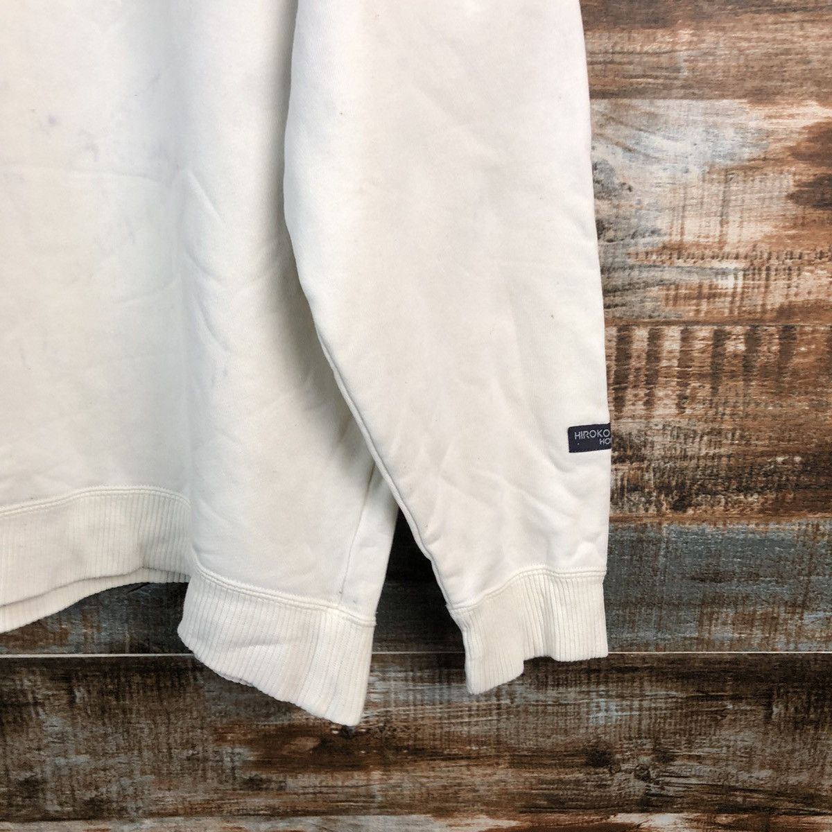 Hiroko Koshino Homme Hiroko Koshino Homme White Sweatshirt #A2289 Size US L / EU 52-54 / 3 - 14 Thumbnail