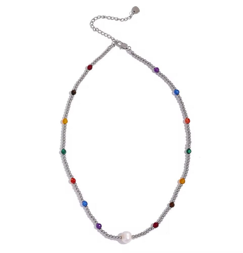 Jewelry 4mm Beads Natural Pearls Stone Colorful Handmade Size ONE SIZE - 1 Thumbnail