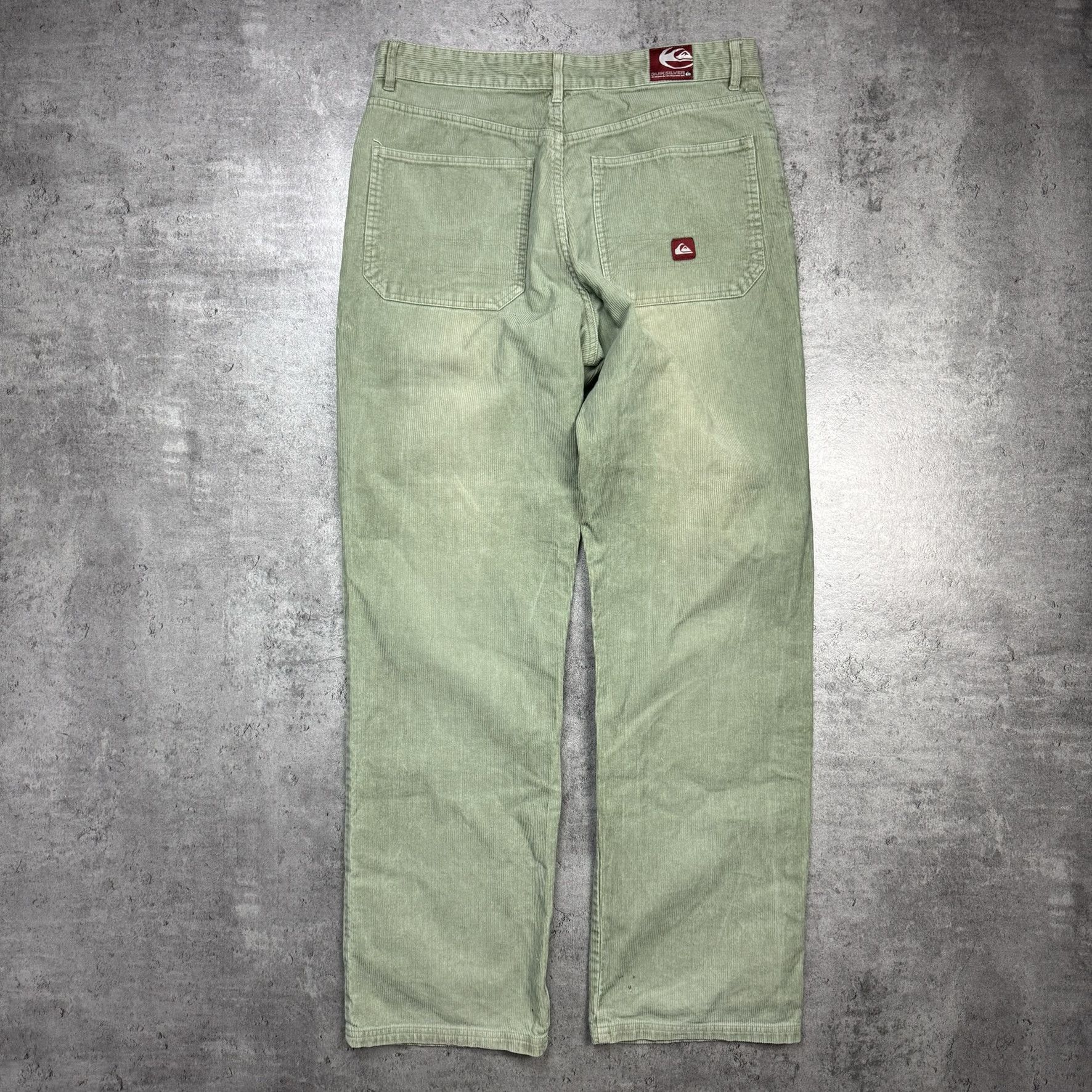 Quiksilver × Vintage Green corduroy trousers vintage Quiksilver Size US 32 / EU 48 - 9 Thumbnail