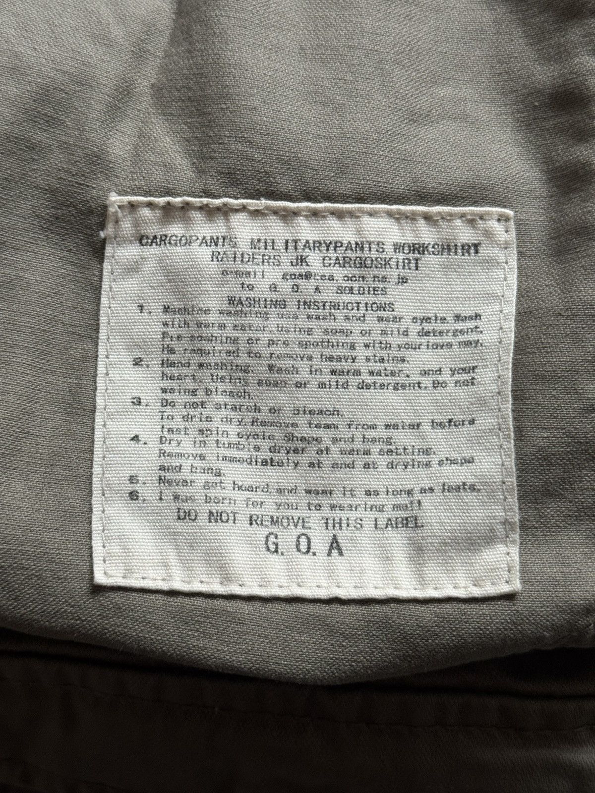 GOA GOA 00s suspended cargo flared pants Size US 31 - 11 Thumbnail