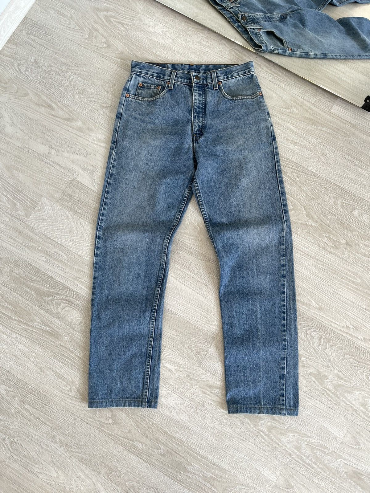 Levi's 90's Levi's 615 Vintage Light Wash Orange Tab Straight Jeans Size US 30 / EU 46 - 3 Thumbnail