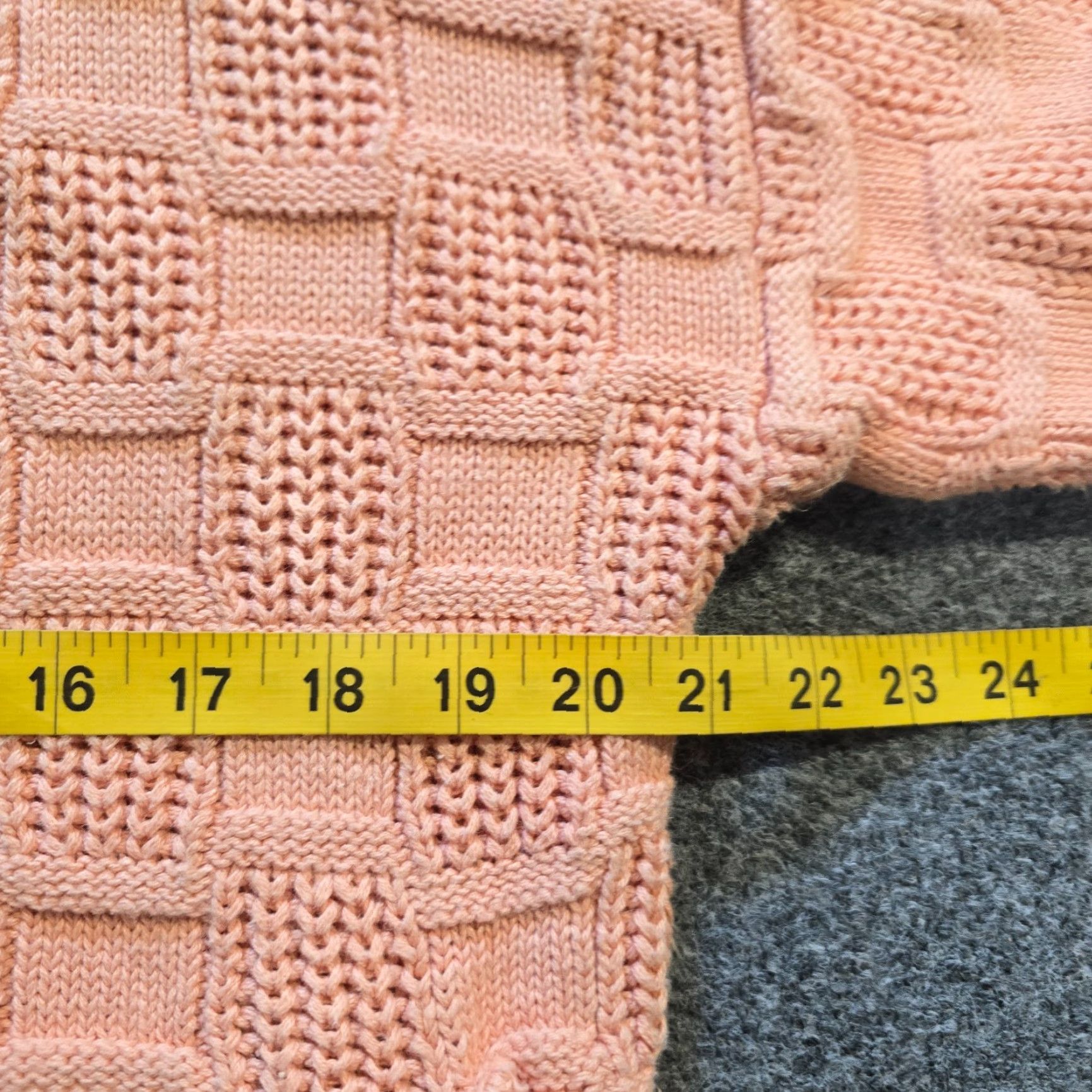Express Express Sweater Womens XS Orange Chunky-Knit Basketweave Cardigan 90s Vintage Women Mens? Size XS / US 0-2 / IT 36-38 - 7 Thumbnail