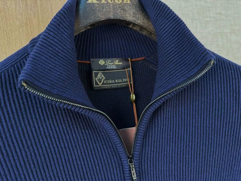 Loro Piana LORO PIANA Pure Vicuna llama wool zipper knit Size US M / EU 48-50 / 2 - 3 Thumbnail