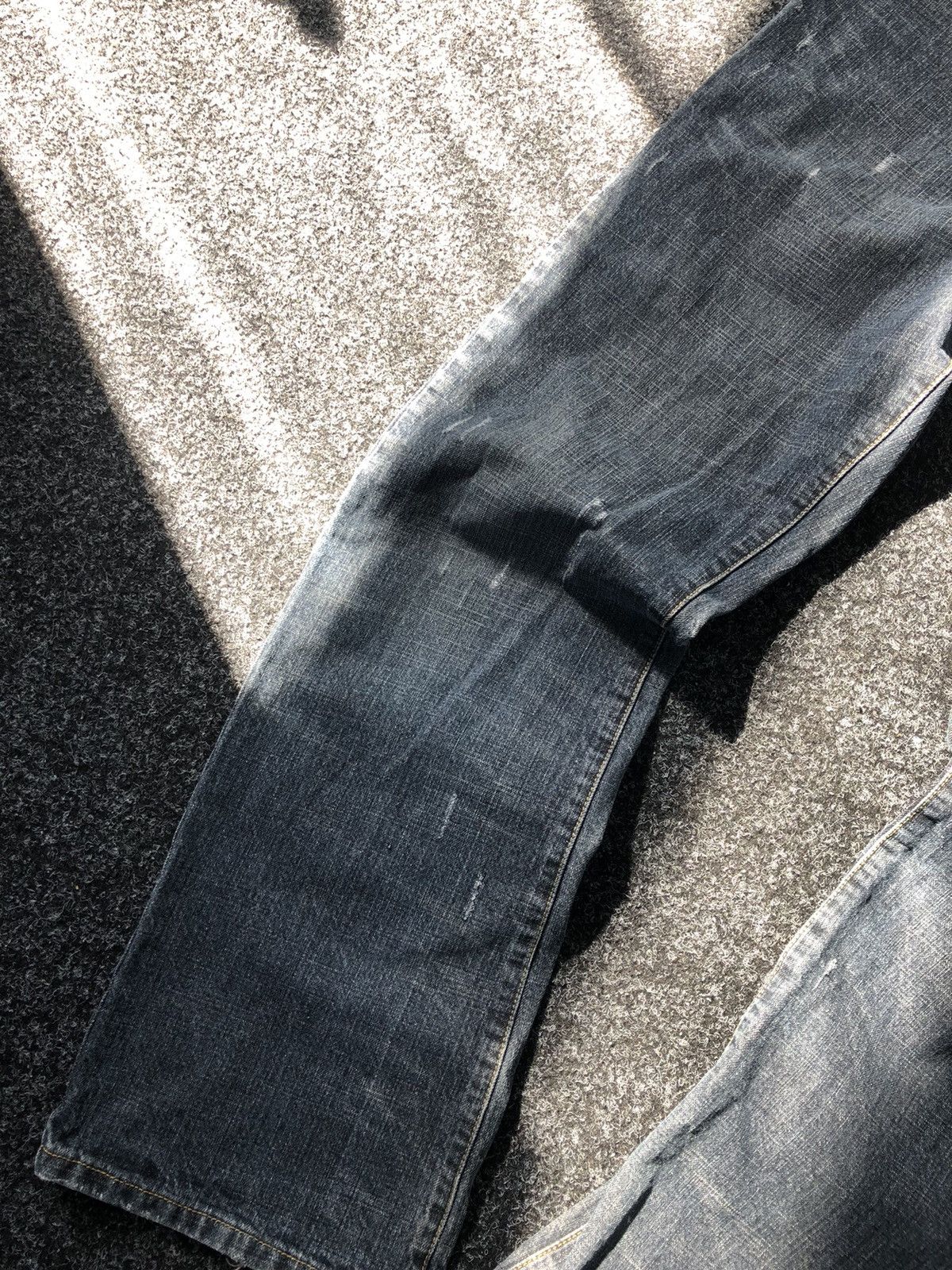Quiksilver × Vintage Crazy Vintage Quiksilver Custom Baggy Faded Denim pants Y2K Size US 34 / EU 50 - 3 Thumbnail