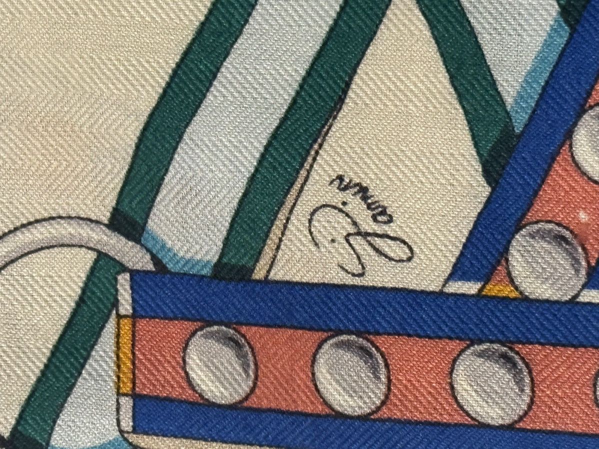 Hermes HERMES Cashmere Silk Shawl Scarf 140cm GRAND TRALALA $1600 Size ONE SIZE - 5 Thumbnail