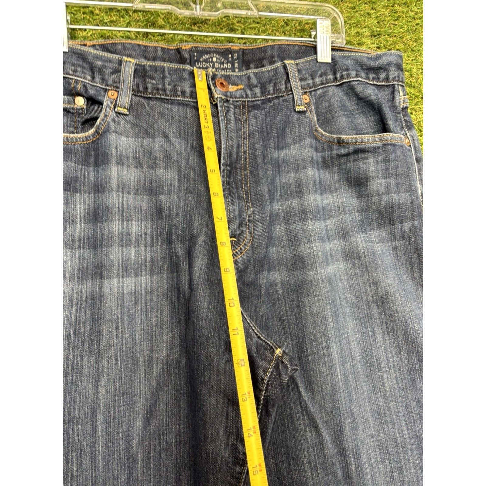 Lucky Brand Lucky Brand Jeans Mens 38x32 Blue 329 Classic Straight Dark Wash Denim Pants Size US 38 / EU 54 - 6 Thumbnail