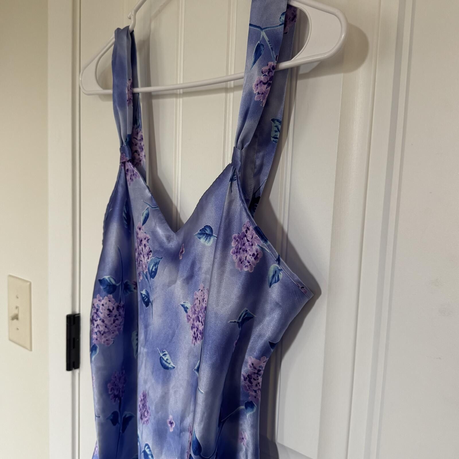 Other VTG Y2K Inner Mark Purple Floral Satin MUMU Medium Size ONE SIZE - 2 Thumbnail