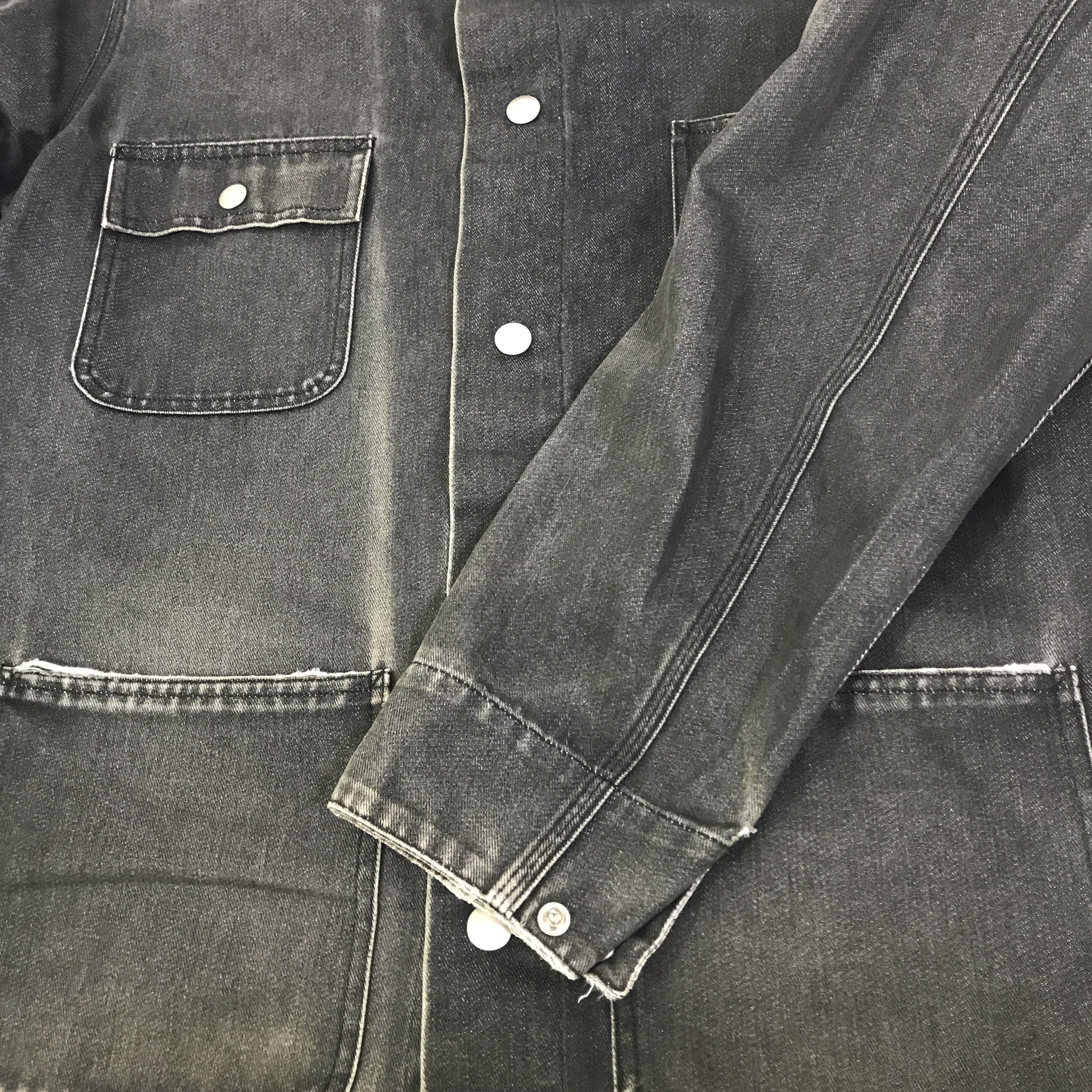 A.P.C. Vintage A.P.C Denim Faded distressed Jacket K115B12 Size US L / EU 52-54 / 3 - 8 Thumbnail