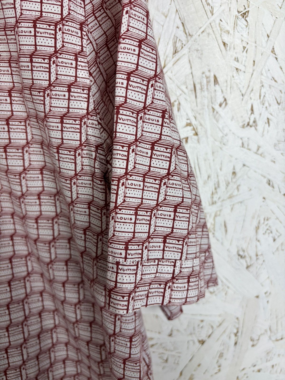 Louis Vuitton Louis Vuitton Allover Print Button Up Short Sleeve Shirt Size US XL / EU 56 / 4 - 3 Thumbnail