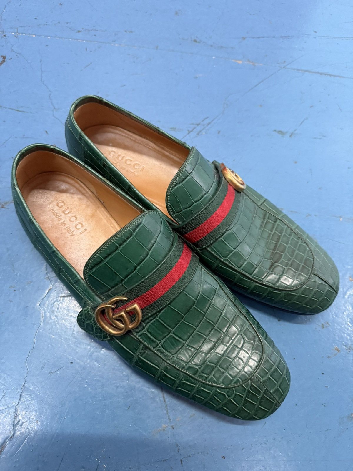 Gucci GUCCI CROC LOAFERS Size US 11 / EU 44 - 3 Thumbnail