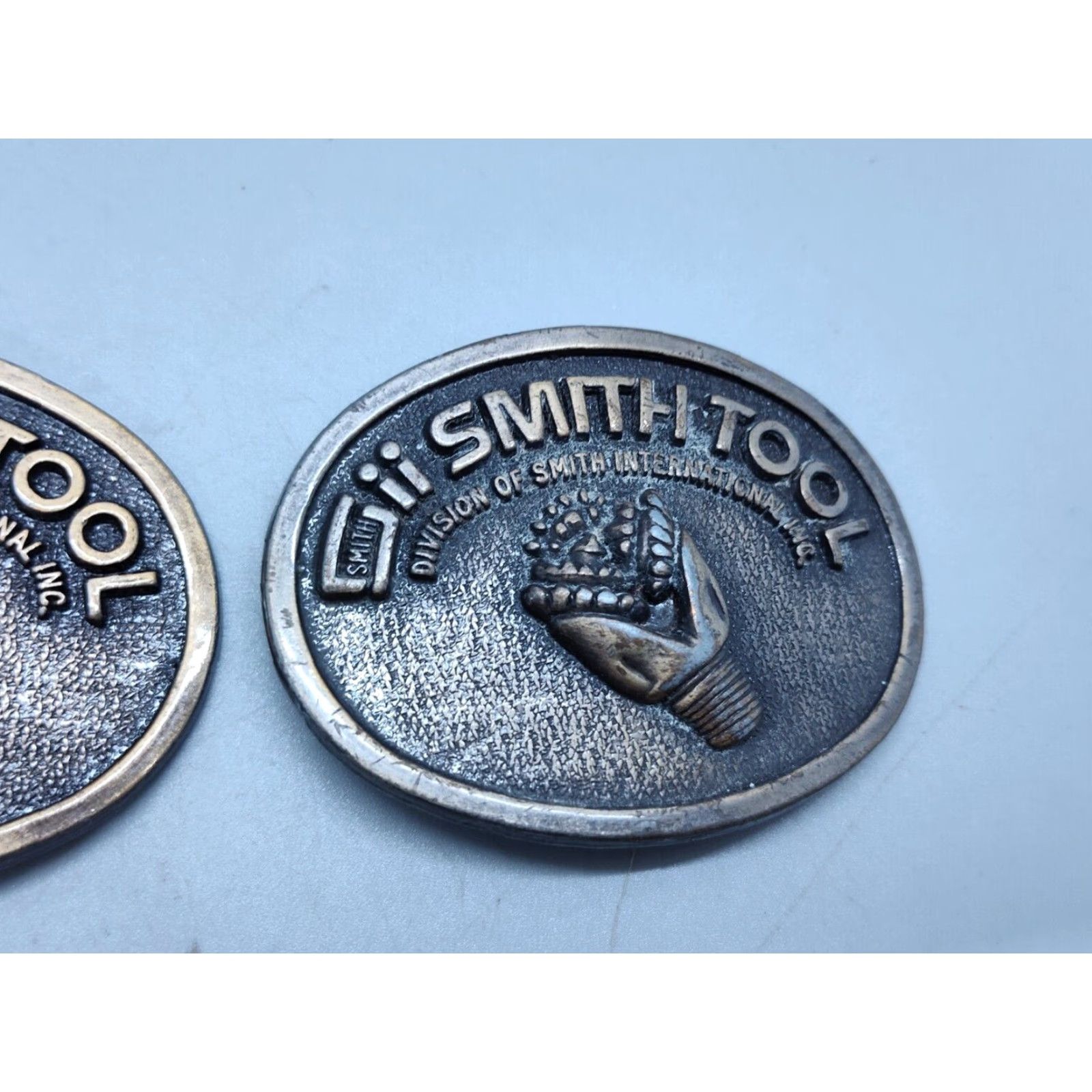 Vintage VINTAGE SMITH TOOL Brass Belt Buckle Lot of 2 Heavy Raised Drill Bit Mens Size ONE SIZE - 3 Thumbnail