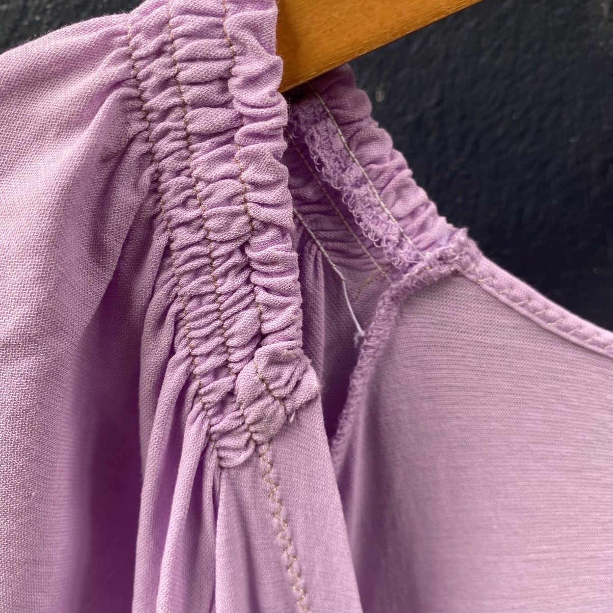 Tsumori Chisato Tsumori Chisato Lilac Draped V-Neck Top Size XS / US 0-2 / IT 36-38 - 8 Thumbnail