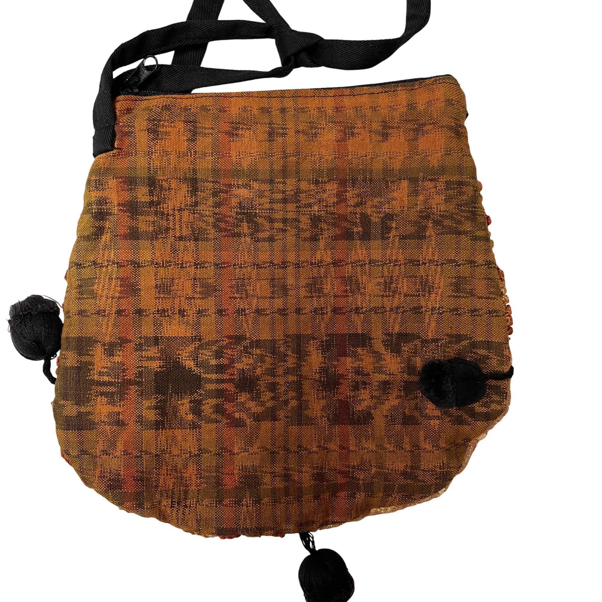 Other Vtg HANDMADE Handbag Rust COPPER TAPESTRY Purse Size ONE SIZE - 2 Thumbnail