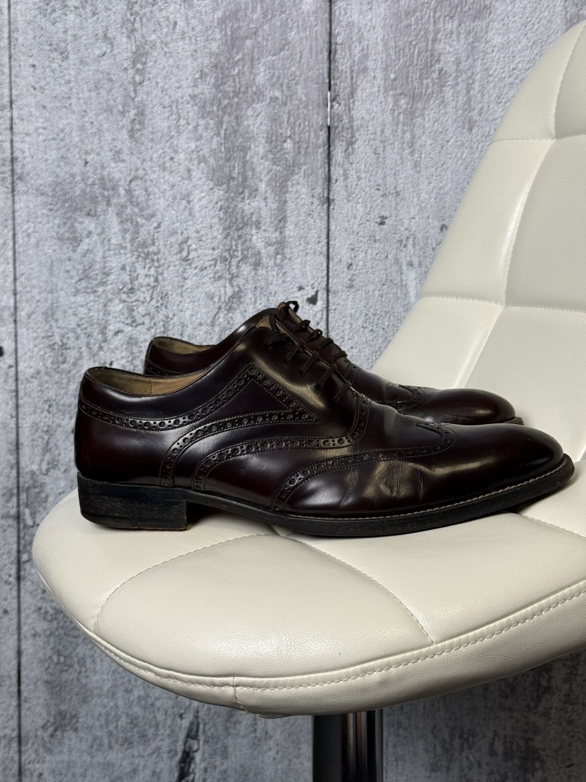Gucci Gucci Leather Brogue Oxford Dress Shoes Men’s Size 46E Size US 13 / EU 46 - 9 Thumbnail