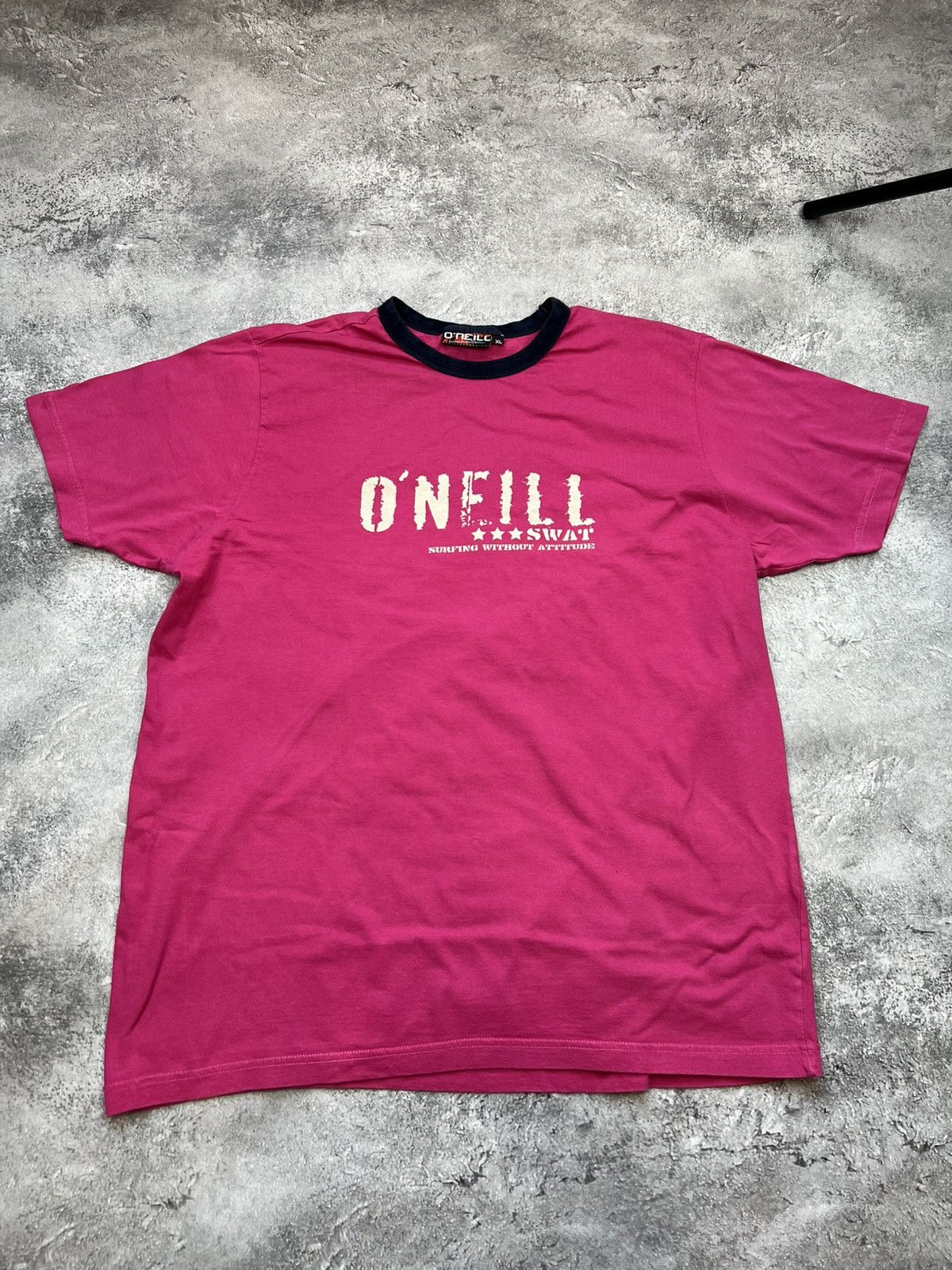 O'Neill Oneill Vintage Pink Oversized T Shirt Tee Surf Size US XL / EU 56 / 4 - 1 Thumbnail