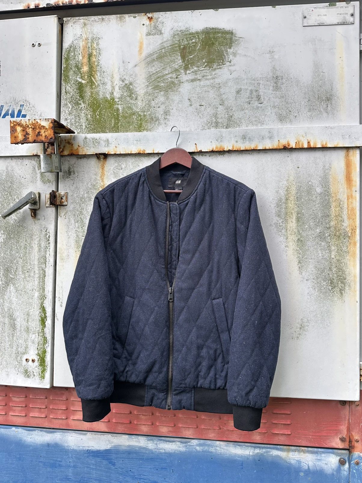 Japanese Brand 👹H&M Quilted Puffer Bomber Jacket Size US M / EU 48-50 / 2 - 2 Thumbnail