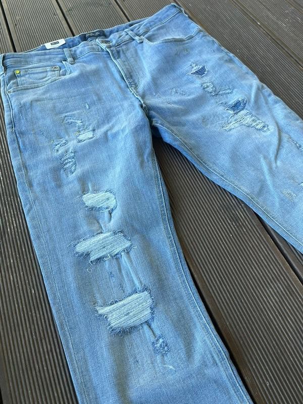Scotch & Soda Rip style Washed Blue Jeans by Scotch&soda Size US 31 - 3 Thumbnail
