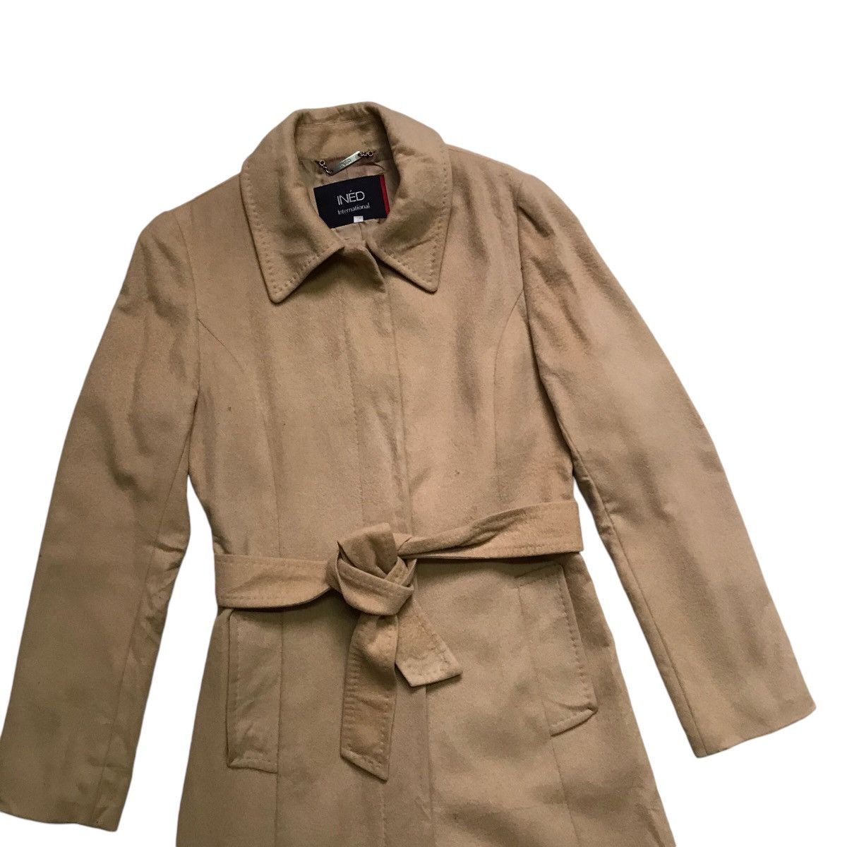 Japanese Brand × Yohji Yamamoto VINTAGE INED BY YOHJI YAMAMOTO TRENCH COAT JACKET Size S / US 4 / IT 40 - 6 Thumbnail
