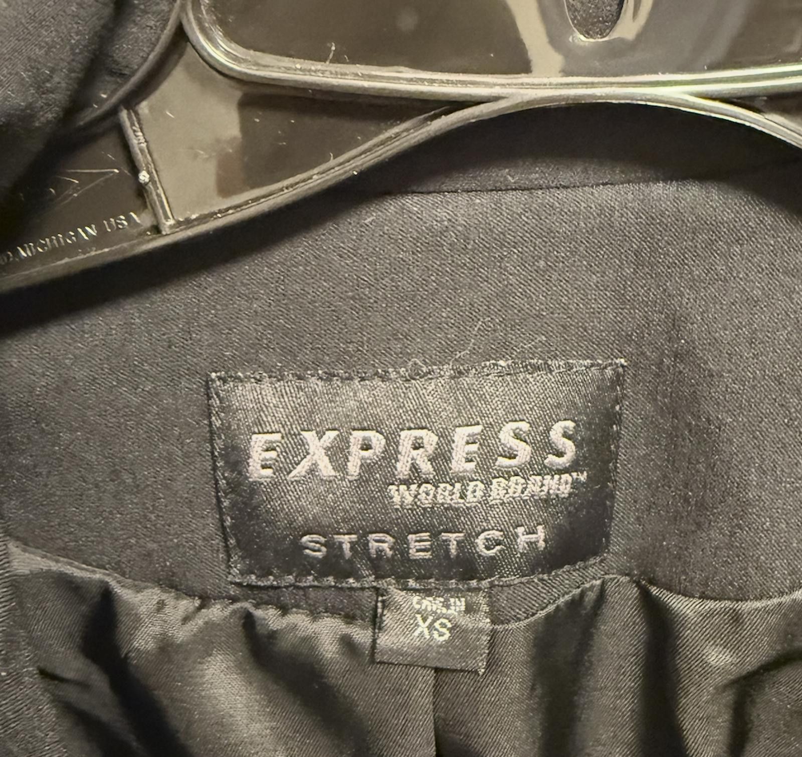 Express Express Stretch Black Blazer Jacket XS Size XS / US 0-2 / IT 36-38 - 2 Thumbnail