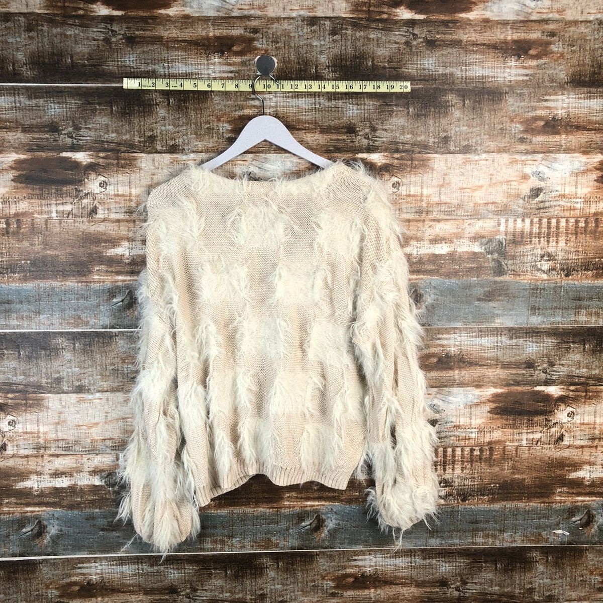 Homespun Knitwear DLL Mystic Brown Cardigan fur shaggy Knitwear #C020 Size US M / EU 48-50 / 2 - 14 Thumbnail
