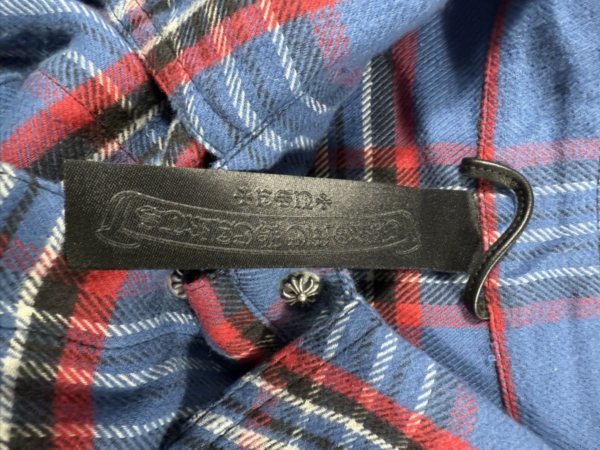 Chrome Hearts 🔥Chrome Hearts Blue Flannel Shirt🔥 Size US L / EU 52-54 / 3 - 3 Thumbnail