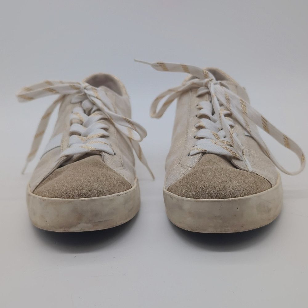 D.A.T.E. DATE Sz 7 HILL LOW STARDUST PLATINUM Lace-Up Sneakers W441 Size US 7 / IT 37 - 2 Thumbnail