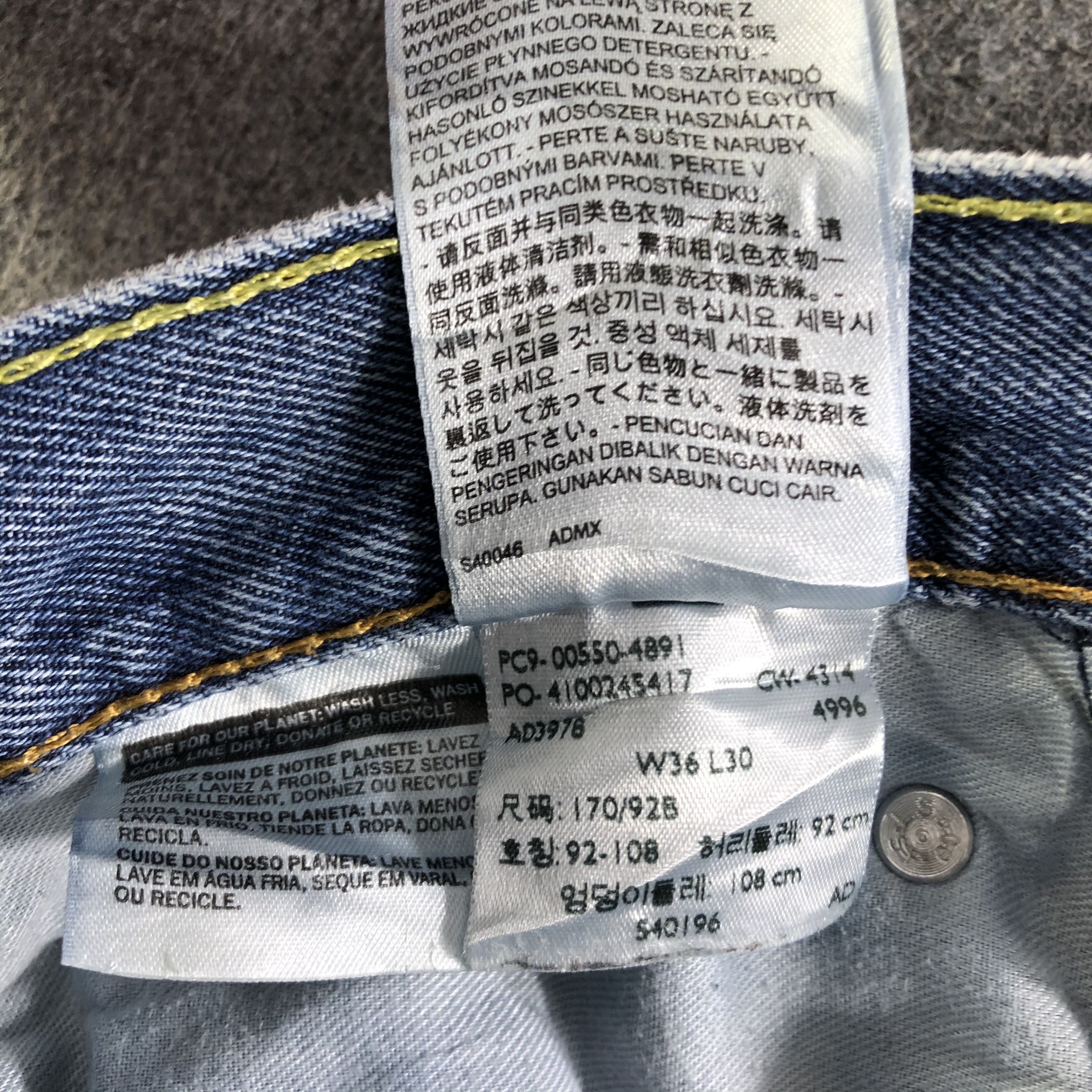 Levi's Vintage Blue Wash Levis 550 Jeans-J4357 Size US 35 - 10 Thumbnail