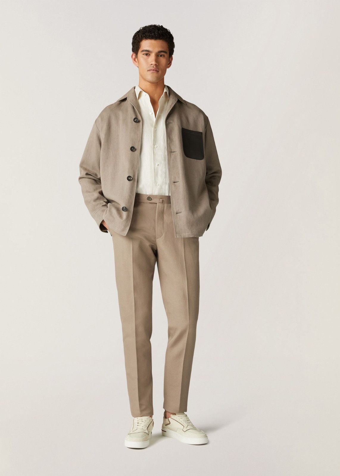 Loro Piana o1srvl11e0924 Andre Overshirt in Grey Size US XL / EU 56 / 4 - 5 Thumbnail