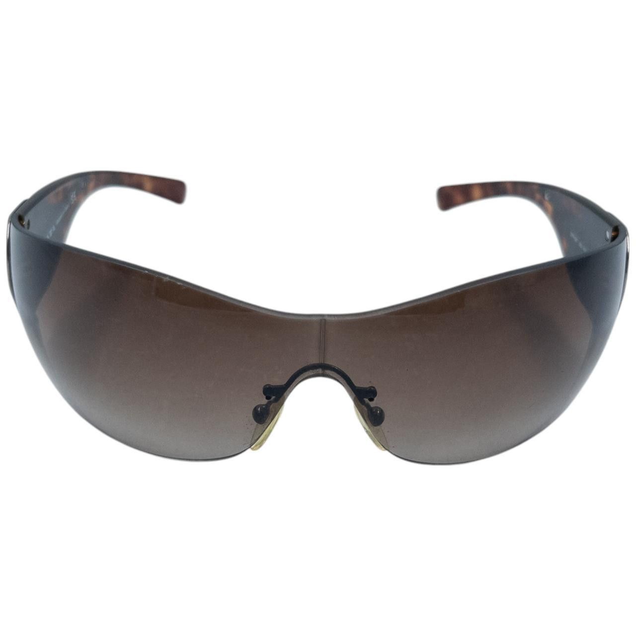 Prada Vintage Prada Tortoise Shell Swirl Sunglasses Size ONE SIZE - 2 Thumbnail
