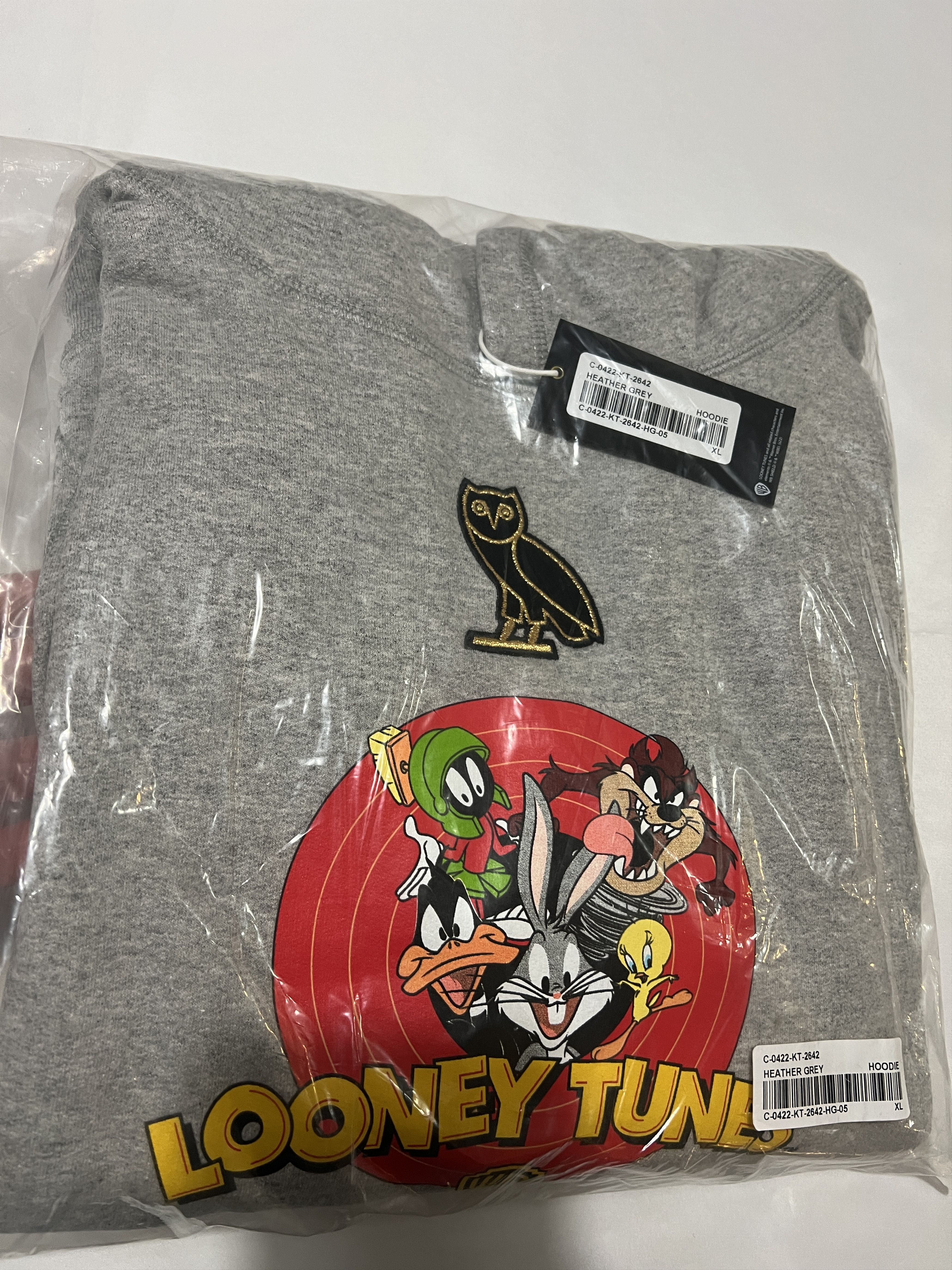 Drake OVO x Looney Tunes Classic Owl Hoodie grey Size US XL / EU 56 / 4 - 1 Thumbnail