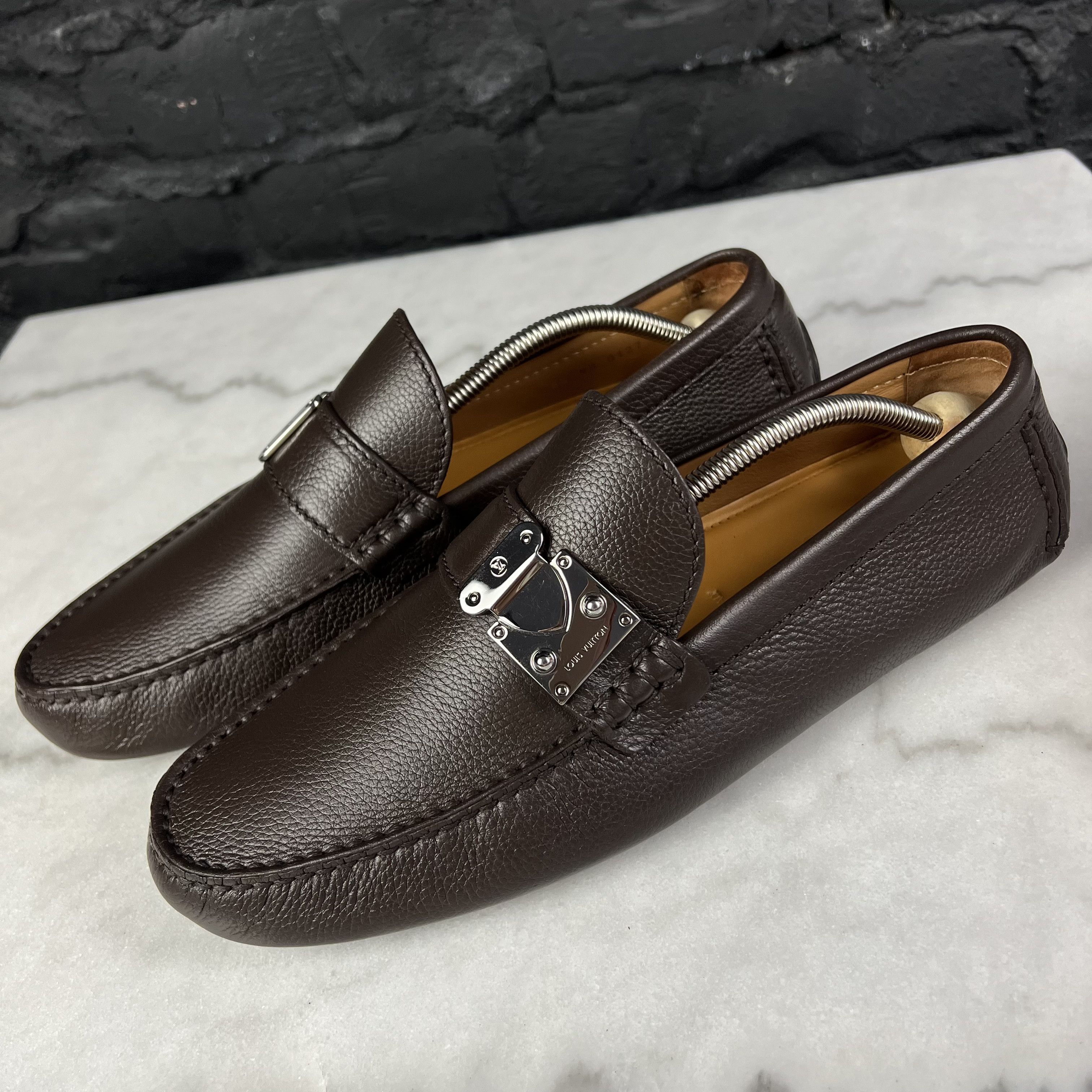 LOUIS VUITTON MEN SHOES, model:RACETRACK MOCCASIN for